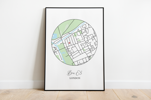 Personalised Map Print