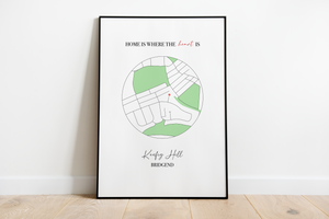 Personalised Map Print