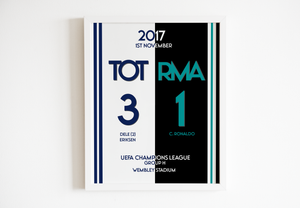 2017 Tottenham Hotspur V Real Madrid UCL Print