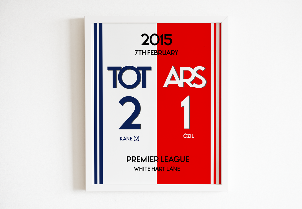 2015 North London Derby Print