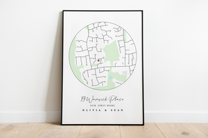 Personalised Map Print