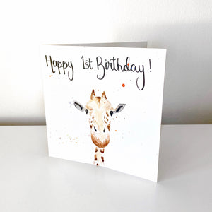 Personalised Giraffe Card