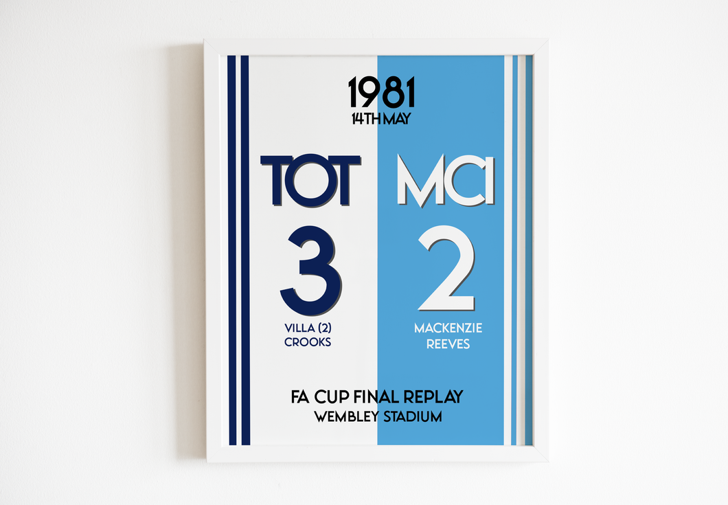 1981 FA Cup Final Replay Print