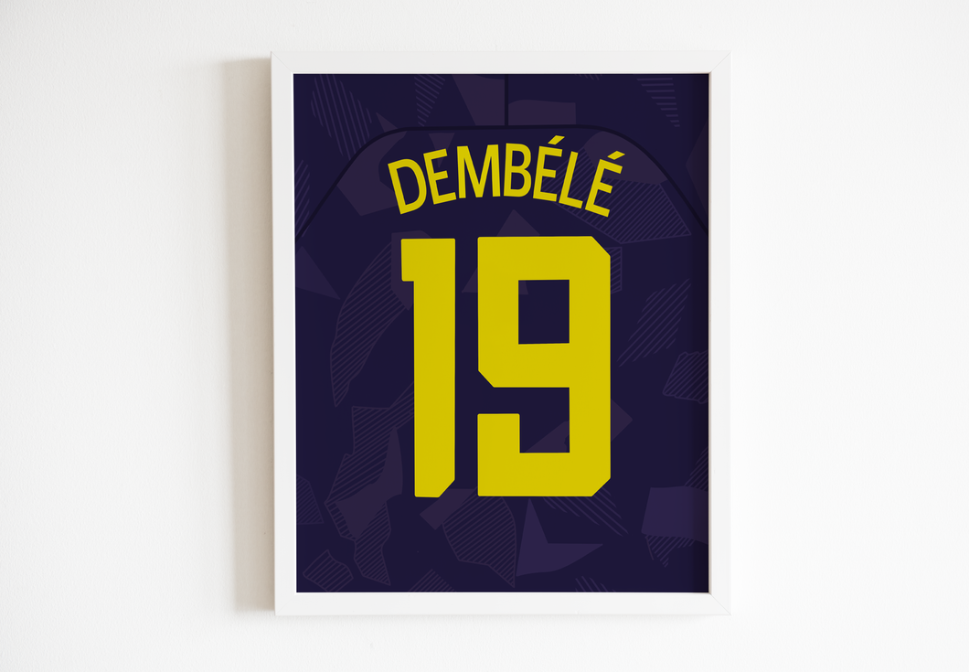 Mousa Dembélé 17/18 Tottenham Hotspur Third Shirt Print