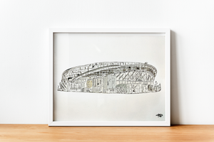 Tottenham Hotspur Stadium Digital Illustration